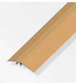 Ferramenta Per Mobili E Infissi-Alfer aluminium Profilo di compensazione livello alluminio faggio 56mm - 1 metro.