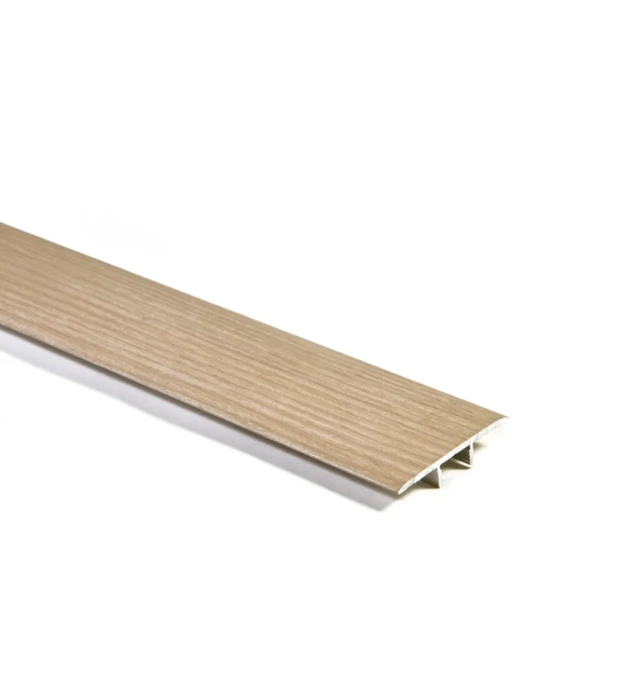 Porte, Scale E Pavimenti-Kimono Profilo di dilatazione in alluminio rovere beige 8x39x900mm