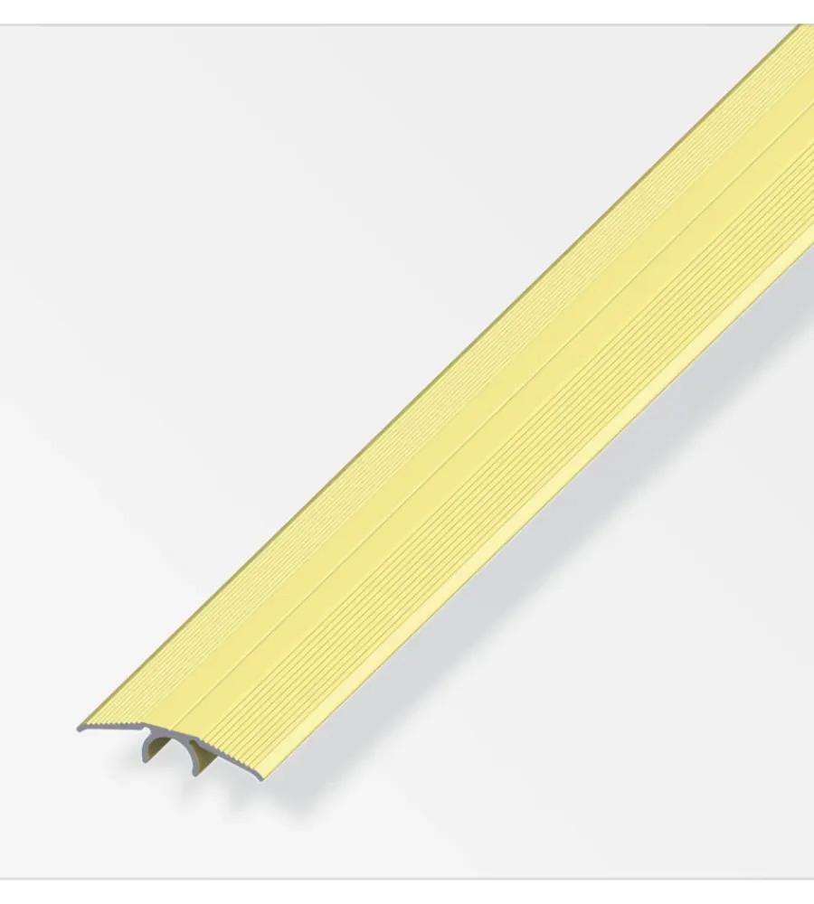 Ferramenta Per Mobili E Infissi-Alfer aluminium Profilo di raccordo 33 alluminio - 2 metri.