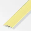 Alfer aluminium Ferramenta Per Mobili E Infissi|Profilo di raccordo alluminio ottonato 46mm - 2 metri.