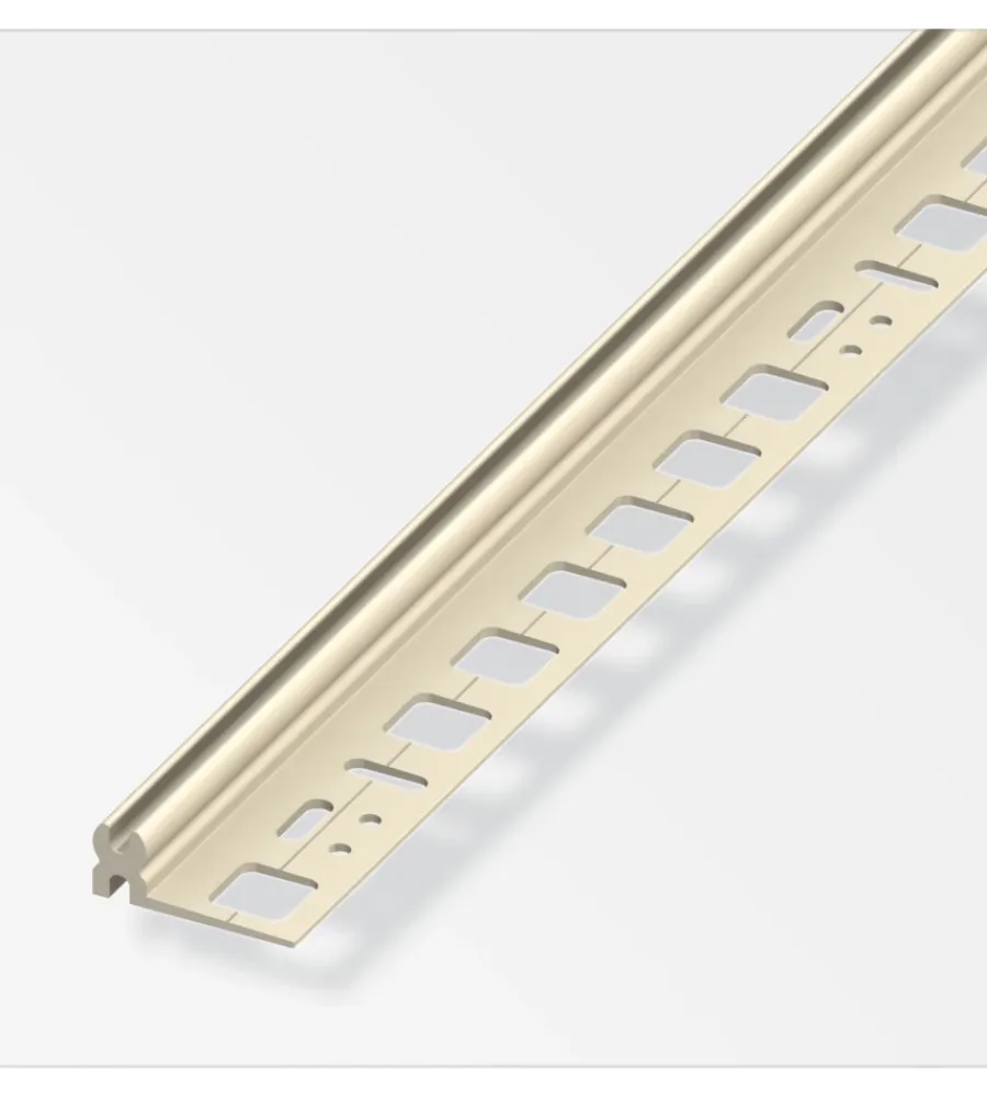 Ferramenta Per Mobili E Infissi-Alfer aluminium Profilo di supporto 8.5-11.5 pv cavorio - 1 metro.