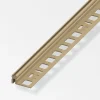 Ferramenta Per Mobili E Infissi-Alfer aluminium Profilo di supporto  8,5-11, pvc caramello - 1 metro.