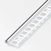 Ferramenta Per Mobili E Infissi-Alfer aluminium Profilo di supporto 5,5-8,5 pvc bianco - 1 metro.