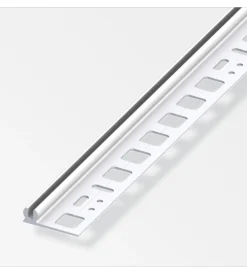 Ferramenta Per Mobili E Infissi-Alfer aluminium Profilo di supporto 5,5-8,5 pvc bianco - 1 metro.