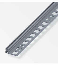 Profilo di supporto pvc grigio - 2 metri. Ferramenta Per Mobili E Infissi