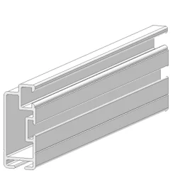 New Profilo in alluminio per zanzariere a telaio fisso bianco 2,5 mt Tessile D'Arredo