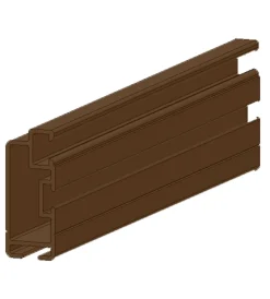 Discount Profilo in alluminio per zanzariere a telaio fisso marroe 2,5 mt Tessile D'Arredo