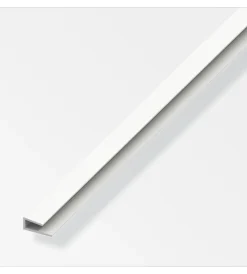 Alfer aluminium Ferramenta Per Mobili E Infissi|Profilo p bordi 3.5 pvc bianco - 1 metro.