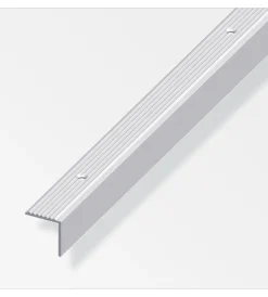 Alfer aluminium Ferramenta Per Mobili E Infissi|Profilo per scala 19x20 alluminio forato - 2 metri.