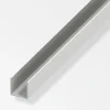Ferramenta Per Mobili E Infissi-Alfer aluminium Profilo u 7,5x1 pvcbia 2,5m