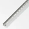 Ferramenta Per Mobili E Infissi-Alfer aluminium Profilo u10x21x10 pvc bianco - 1 metro.