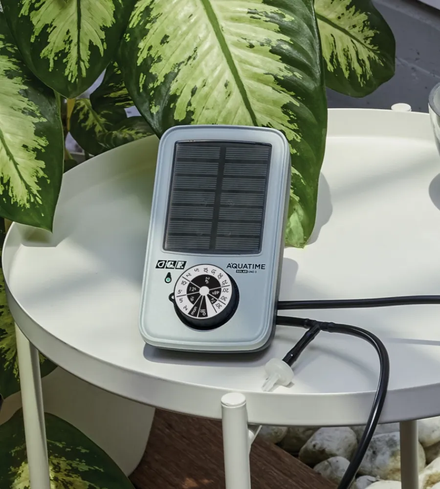 Sale Programmatore d'irrigazione solare "aquatime solar uno.3 kit20" con 13 programmi per 20 vasi Irrigazione