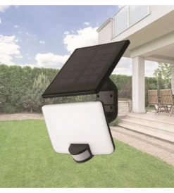 Illuminazione Per Esterno|Proiettore a led solare con sensore di movimento - 82 led