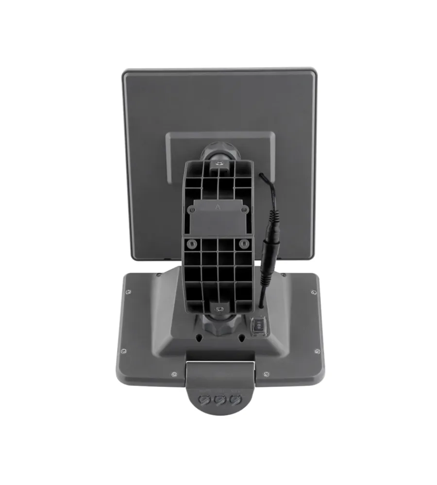 Illuminazione Per Esterno- Proiettore led "ulysse" antracite con pannello solare, 10 w