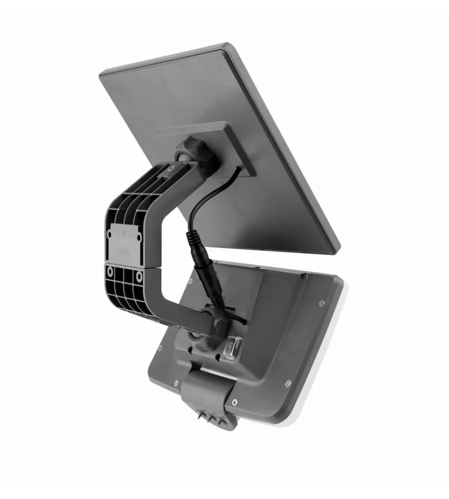 Illuminazione Per Esterno- Proiettore led "ulysse" antracite con pannello solare, 10 w