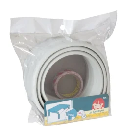 Sicurezza Infantile- Proteggi angoli in rotolo, colore grigio l. 1 mt..