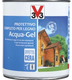 Discount Protettivo completo per legno acqua-gel, colore mogano - litri 0,75 Impregnanti Legno