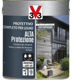 Clearance Protettivo completo per legno alta protezione collezione i contemporanei - grigio grafite - 2,5 litri Impregnanti Legno
