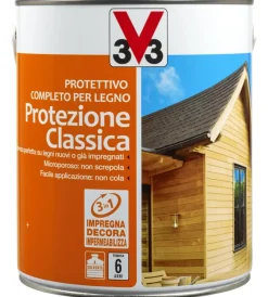 Online Protettivo completo per legno protezione classica, colore noce medio - 2,5 litri Impregnanti Legno