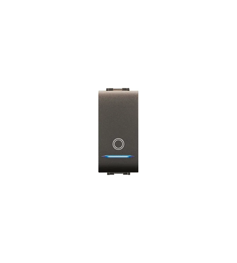 Serie Civili- Pulsante unipolare illuminabile serie mylife 16a.