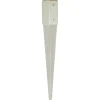 Ferramenta Per Esterno-Suki Puntale porta pali con fissaggio al suolo - 71x150x750 mm.