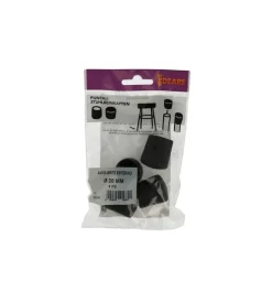 Outlet Puntali esterni tondi neri ø 20 mm. 4 pz. Accessori