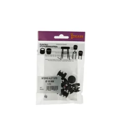Accessori|Puntali interni alettati tondi neri ø 16 mm. 8 pz.