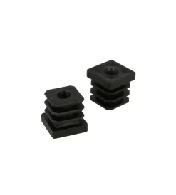 Best Puntali interni alettati quadri neri ø 25 x 25 mm. con foro filettato 4 pz. Accessori