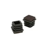 Hot Puntali interni alettati quadri neri con feltro 25 x 25 mm. 4 pz. Accessori