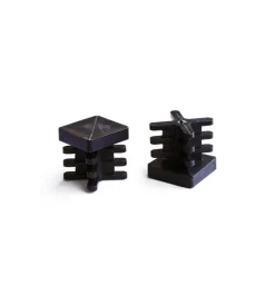 Accessori- Puntali interni alettati quadri neri 35 x 35 mm. 4 pz.