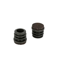 Hot Puntali interni alettati tondi neri con feltro ø 22 mm. 4 pz. Accessori