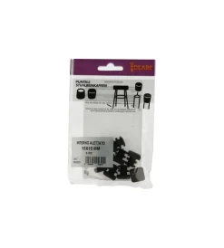 Hot Puntali interni alettati quadri neri 15 x 15 mm. 8 pz. Accessori