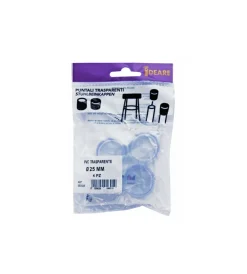 Accessori- Puntali tondi pvc trasparente ø 25 mm. - 4 pz.