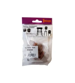 Accessori|Puntali tondi pvc trasparente con feltro ø 22 mm. - 4 pz.