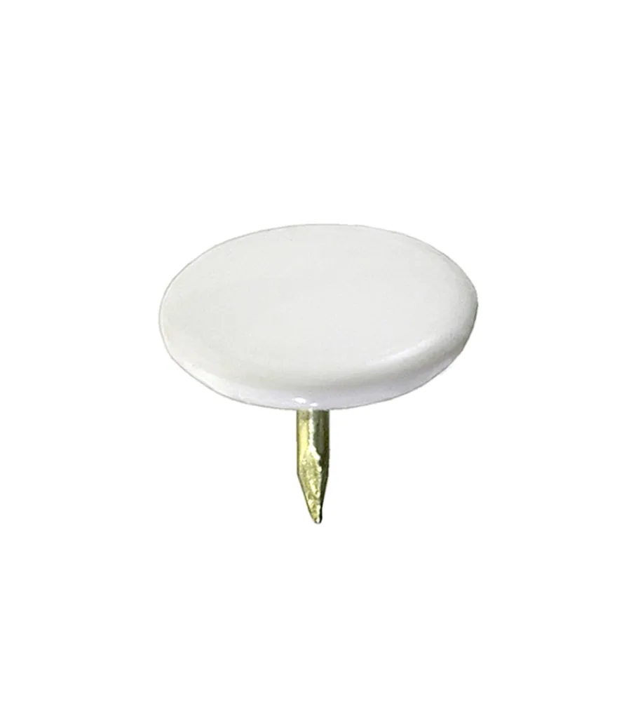 Sistemi Di Fissaggio- Puntine per disegno plastificato bianco - 100 pz.