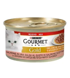 Alimenti Umido Gatto- Purina gourmet gold delizia in salsa salmone per gatti - 85 gr