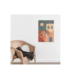 Decorazione Pareti- Quadro in legno "architetctures stairs", 47x67 cm