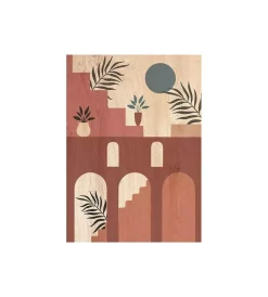 Online Quadro in legno "architetctures colours", 47x67 cm Decorazione Pareti