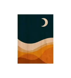 Decorazione Pareti|Quadro in legno "desert night", 47x67 cm