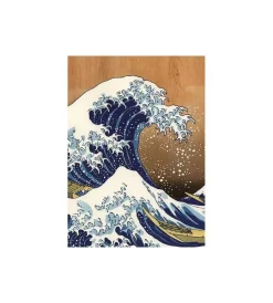 Clearance Quadro in legno "hokusai", 47x67 cm Decorazione Pareti