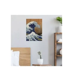 Clearance Quadro in legno "hokusai", 47x67 cm Decorazione Pareti