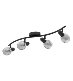 Outlet Quattro faretti "pollica" nero, 4x28w Illuminazione Per Interno