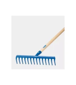 Best Rastrello con 14 denti curvi manico da 130cm. Attrezzatura Giardinaggio