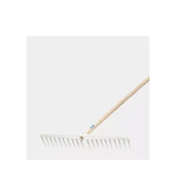 Attrezzatura Giardinaggio-Agef Rastrello in plastica a 20 denti con manico