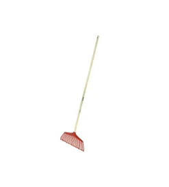 Hot Rastrello per foglie in plastica con manico in legno Attrezzatura Giardinaggio