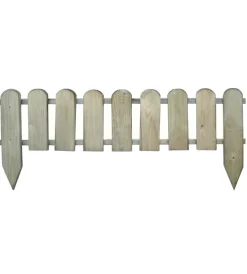 Reti, Recizioni E Cancelli Per Giardino|Recinto da giardino inglese in legno di pino 100x2,4x28/45h cm