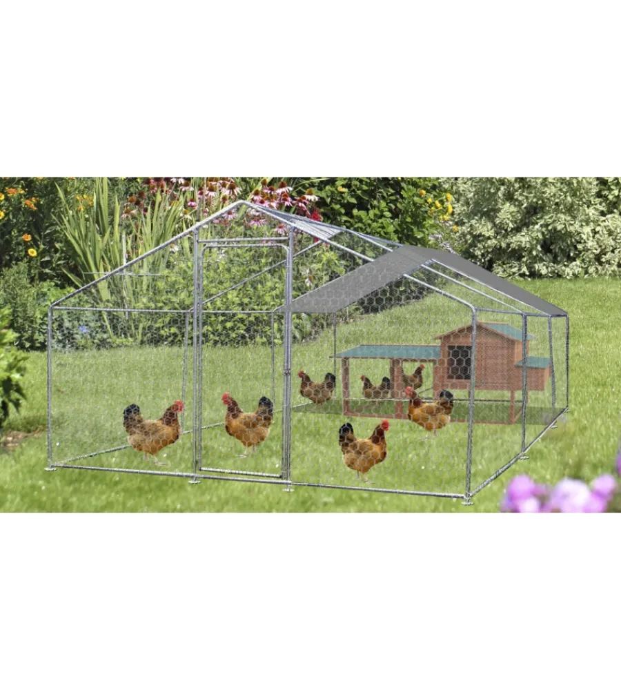 New Recinto per animali "enc 3060 32 gjm" in acciaio zincato 300x600x220 cm Recinzione X Animali