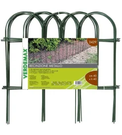 New Recinzione in acc. ad arco x aiuole 40x40 verde Reti, Recizioni E Cancelli Per Giardino