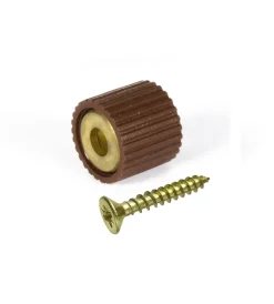 Decorazione Pareti- Reggicristalli con vite tps 3 x 16 in gomma marrone 8 pz.