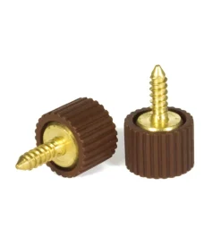 Decorazione Pareti|Reggicristalli in gomma marrone con vite integrata 8 pz.